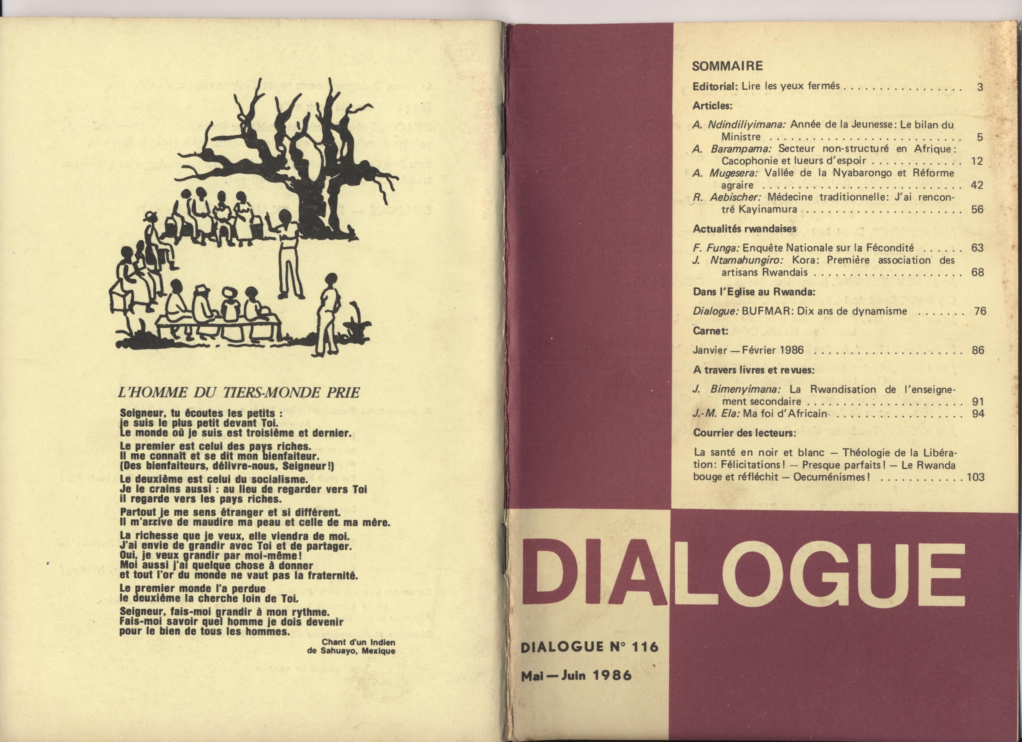 DIALOGUE NO.116